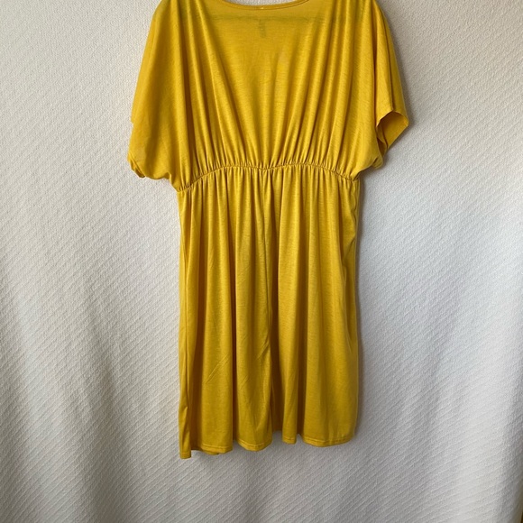 Mi Manchi Yellow Short-Sl Dress, Size 3X - Picture 4 of 4